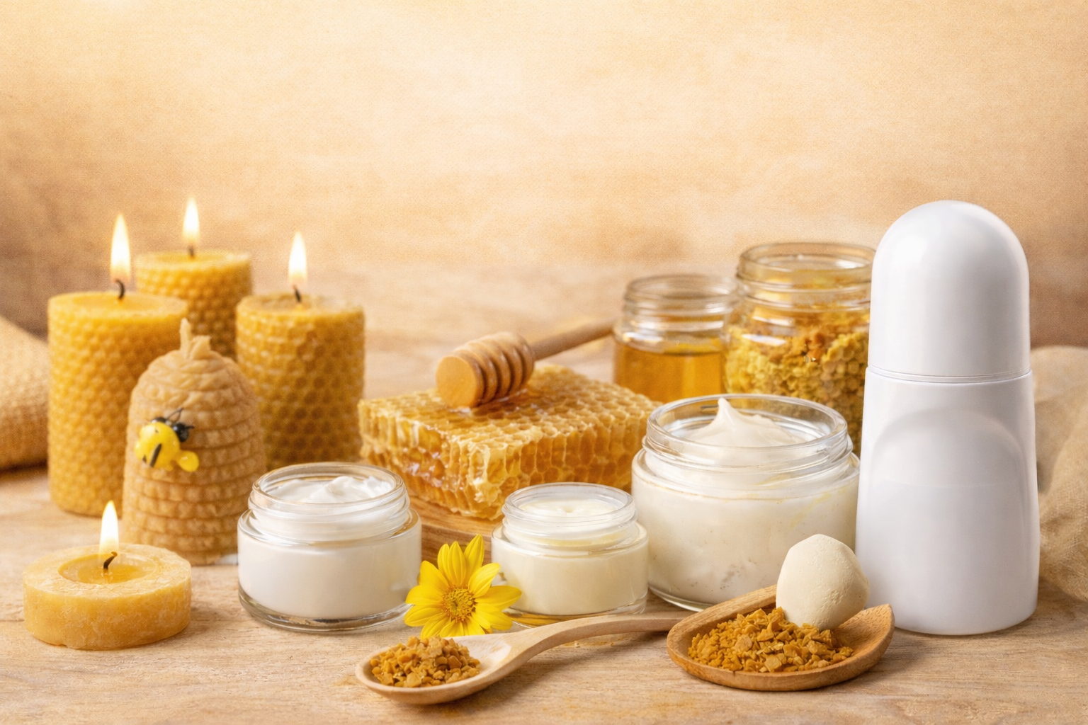 Bijenwas: Natuurlijke cosmetica en toepassingsgebieden.